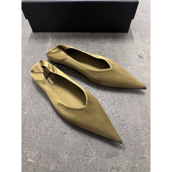 Saint Laurent Carolyn Slipper Flats Cuba Gold - Picture 5 of 9